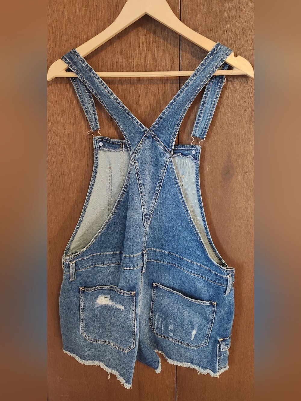 NWT Denim Shorts Overalls - Picture 4 of 4